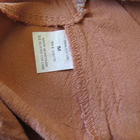 Sienna Sky Women's Capri Jumpsuit  Terra Cotta  Medium  EUC - Picture 7 of 7